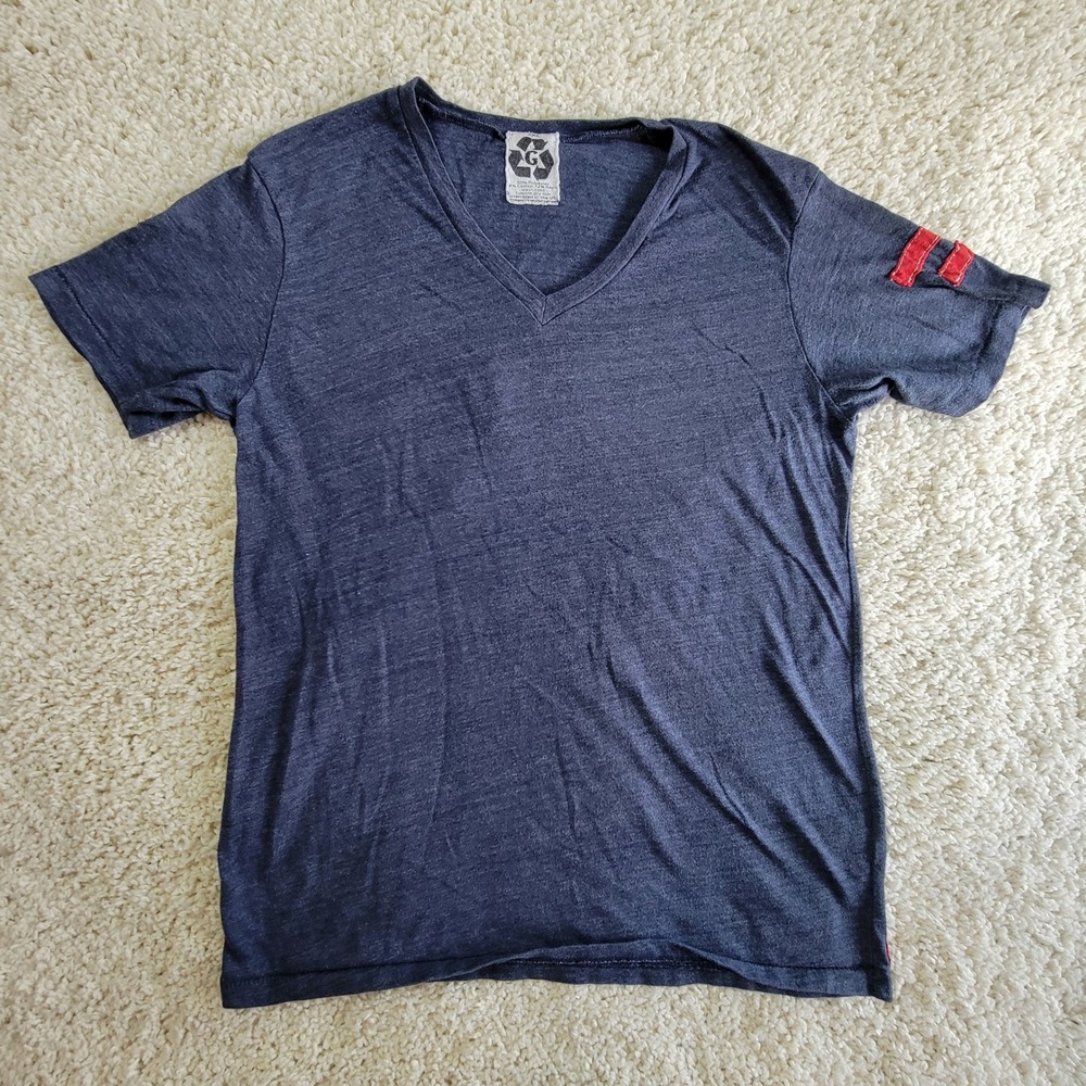 AXL Womens V-Neck 'Love Baseball' T-Shirt Size Large